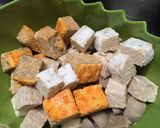 Foto langkah ke 1 dari resep Balado Tempe, oncom & baso.