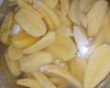 A picture of step 1 of Fried potatoes in egg.