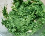 A picture of step 2 of Palak Chole Tikki.