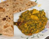 A picture of step 19 of Restaurant Style Lasooni Methi with Spring Onions & Nutty Paste.