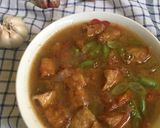 Foto langkah ke 4 dari resep Tumis Tahu Pong Buncis Berkuah.