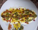 A picture of step 9 of Capsicum vada chaat.