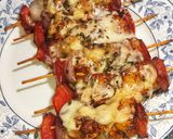 A picture of step 10 of Peri Peri Cheesy Chicken Shashlik.