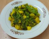 A picture of step 11 of Malabar Spenich with potatoes,A Classic Bengali Dish.