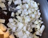A picture of step 4 of Butternut squash/pumpkin baked Kibbeh - Lebanese meatless kibbeh (step by step photos).