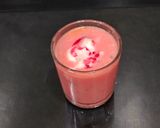 A picture of step 4 of Watermelon Rose Milkshake.