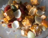 A picture of step 1 of Paneer Tikka.