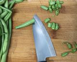 A picture of step 1 of String beans Sabji (Farasbi chi Bhaji).