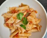 A picture of step 4 of Veggie penne pasta.