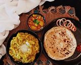 A picture of step 4 of Split Green Moong Dal Khichdi.
