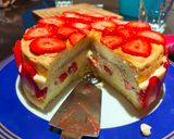 Une image de l'étape 24 de Fraisier à la crème chiboust sans lactose.