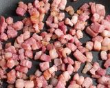 A picture of step 1 of Spaghetti alla Carbonara.