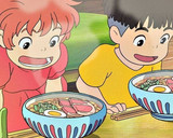 Foto del paso 5 de la receta: Fideos con jamón de Ponyo en el acantilado
