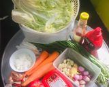 Hình bước làm 1 của món Kim chi cải thảo