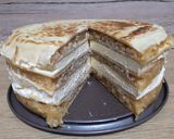 Almás - vaníliás rakott palacsinta recept fázis 6 fotója