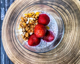 Foto del paso 4 de la receta: Pudding de chía con fresas 🍓 y cereales inflados