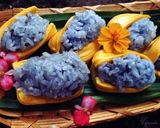 Hình bước làm 1 của món Xôi đậu biếc