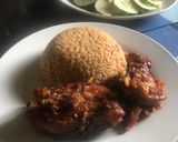 A picture of step 5 of Jollof rice.