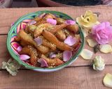 A picture of step 6 of Balah el Sham (Egyptian churros).