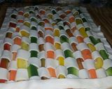 Foto del paso 19 de la receta: Tarta multicolor de jamón y queso