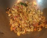 A picture of step 4 of Palak Aloo.