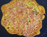 A picture of step 4 of Cabbage omelette eggless.
