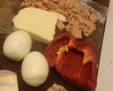 Foto del paso 1 de la receta: Tarta de chía con relleno  de repollo y algo más