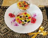 A picture of step 4 of Mango mousse 😋😋.