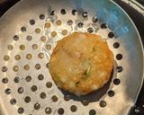A picture of step 3 of Sabudana Vadas.