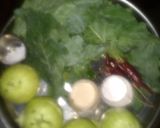 A picture of step 1 of Kashmiri Kadam Saag.