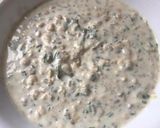 A picture of step 4 of Chana daal raita (split gram peas).