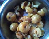 A picture of step 1 of Amla jam / gooseberry jam.