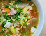 A picture of step 4 of Pork Miso Soup (Tonjiru).