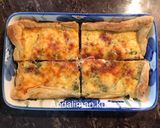 Foto langkah ke 9 dari resep Smoked Beef and Veggie Quiche.