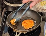A picture of step 3 of Battered chicken burgers.
