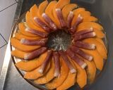 Une image de l'étape 6 de Carpaccio « soleil » melon,jambon de la forêt noire et feta grecque.
