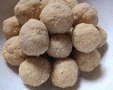 A picture of step 13 of Urad dal ladoo.