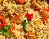 Stir fried vegetable rice and pan grilled beef recipe step 2 photo
