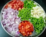 A picture of step 1 of Veg. Chettinad Curry.