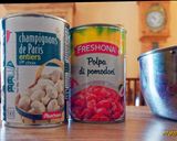 Une image de l'étape 5 de Pavés de saumon tomates riz et champignons au Cook Expert.