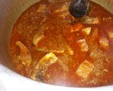 A picture of step 4 of Sindhi style fish pulao.