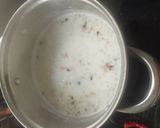 A picture of step 3 of Fasting special sabudana kheer with dryfruits and jaggery.