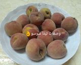 صورة لخطوة 1 من وصفة الخوخ باللبن