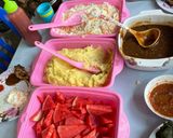 Gambar langkah 5 resipi Garden Salad.