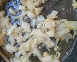 A picture of step 2 of Mustard chicken in carrot and parsnip sauce.