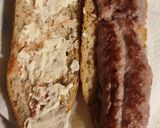 Foto del paso 3 de la receta Bocata de butifarra con pimientos y queso tetilla