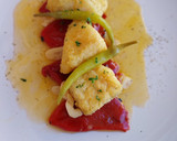 Foto del paso 3 de la receta: Bacalao a la andaluza con piquillos confitados y piparra