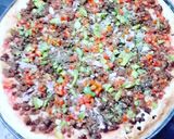 A picture of step 8 of Beef minced Pizza🍕.