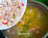 Hình bước làm 3 của món Súp tôm,mực,thịt băm và rau củ