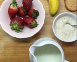 Foto del paso 1 de la receta Smoothie de fresa y plátano